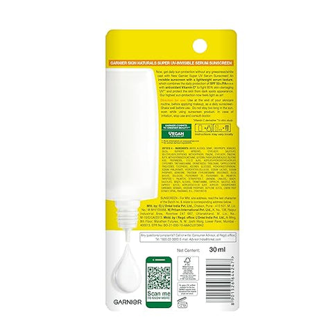 Garnier Super UV Invisible Serum Sunscreen SPF50 30ml