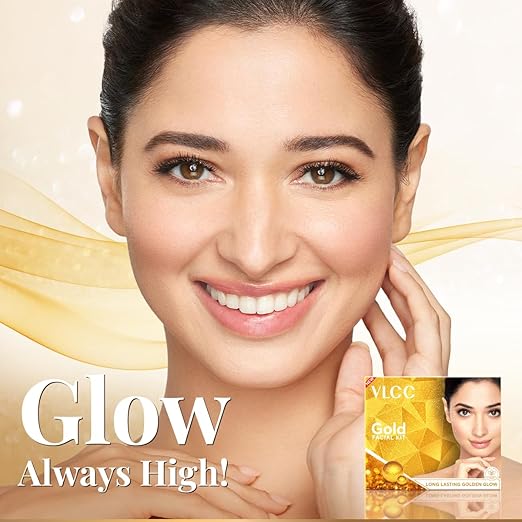 VLCC Gold Facial Kit | Bright & Glowing Skin