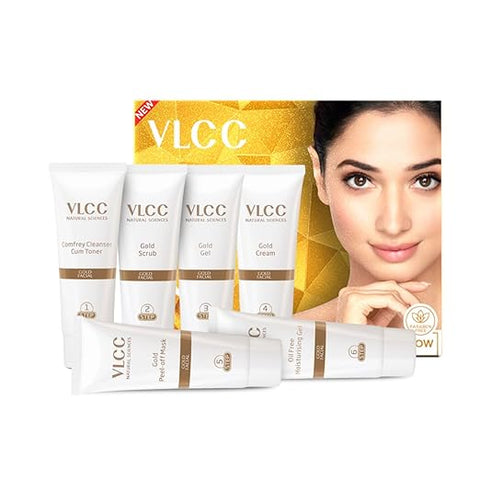 VLCC Gold Facial Kit | Bright & Glowing Skin