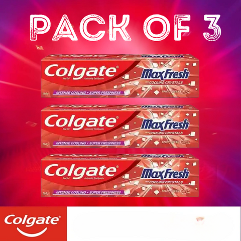 Colgate Max Fresh Red Gel Toothpaste (Pack of 3 )