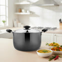 India Gold Stew Pan Hard Anodised With Lid
