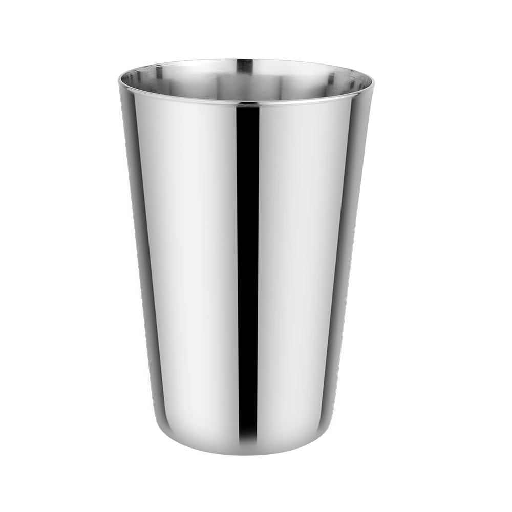 Riar  Stainless Steel Ice Plain Glass Set - 6 Pieces, 8 cm x 12 cm