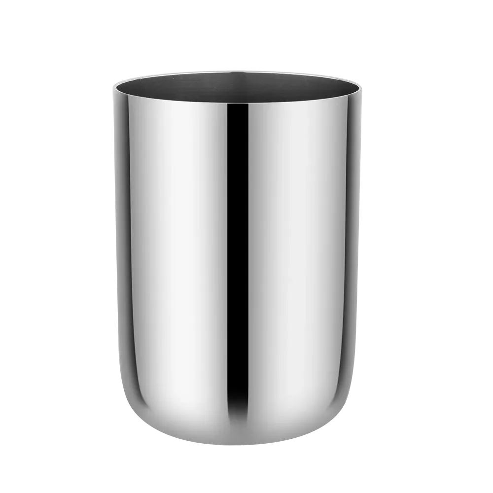 Riar Stainless Steel  Royal Plain Glass Set - 6 Pieces,7 cm x 9.5 cm