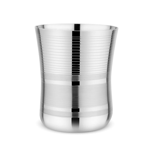 Riar Stainless Steel  Baby Maharaja Deepline Glass Set - 6 Pieces, 6.5 cm x 8 cm