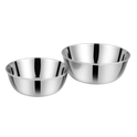 Riar Stainless Steel Mukta Bati Plain  Katori/Bowl Set - 6 Pieces (5 Inches)