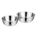 Riar Stainless Steel Mukta Bati Plain  Katori/Bowl Set - 6 Pieces (5 Inches)