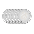Riar Stainless Steel Khomcha NP BDN Dinner Plate - Modern Round Design, 20 cm