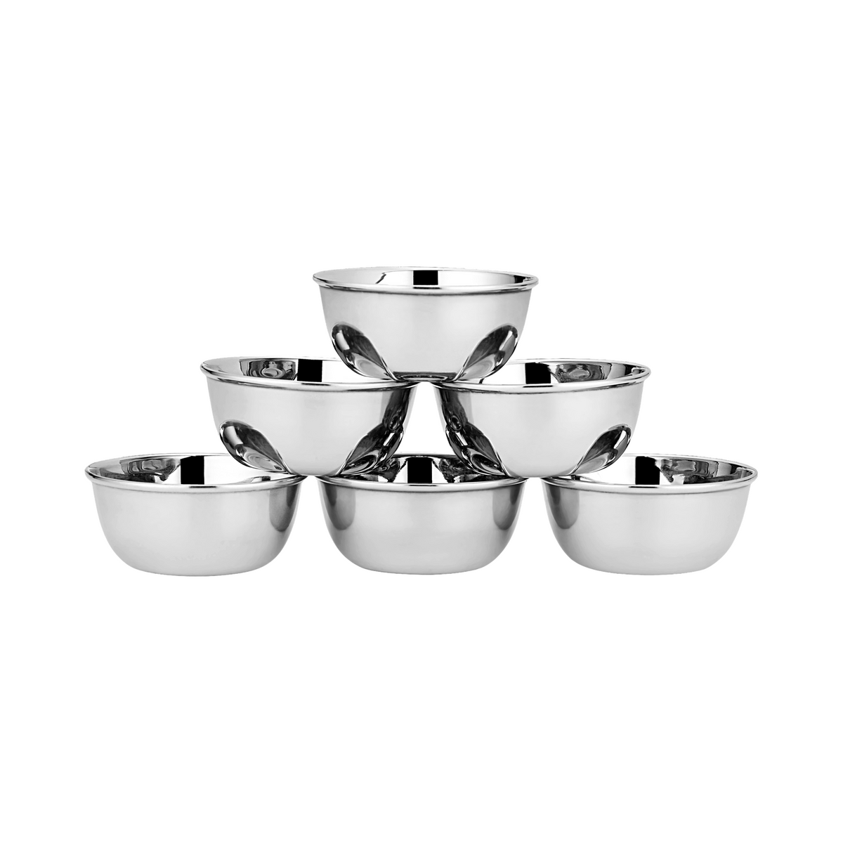 Riar Vinod Stainless Steel Stainless Steel Bati Silver Touch - 8 Inches