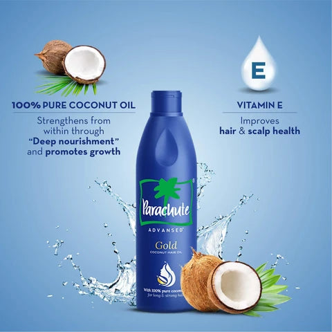 Parachute 100 % Pure Coconut Oil, 550 ml (Bottle)