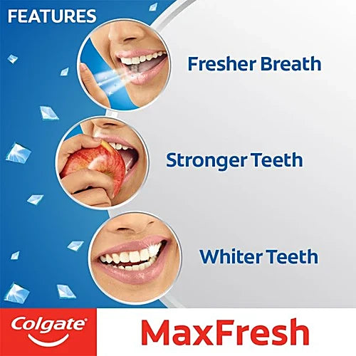 Colgate Max Fresh Blue Gel Toothpaste (Pack of 3)