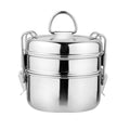 Riar Stainless Steel Clip Tiffin – Silver, Modern Design
