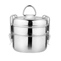 Riar Stainless Steel Clip Tiffin – Silver, Modern Design