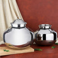 Chakmak Stainless Steel Kanha Matki Multipurpose Kitchen Utensil Durable Elegant Design Small Size
