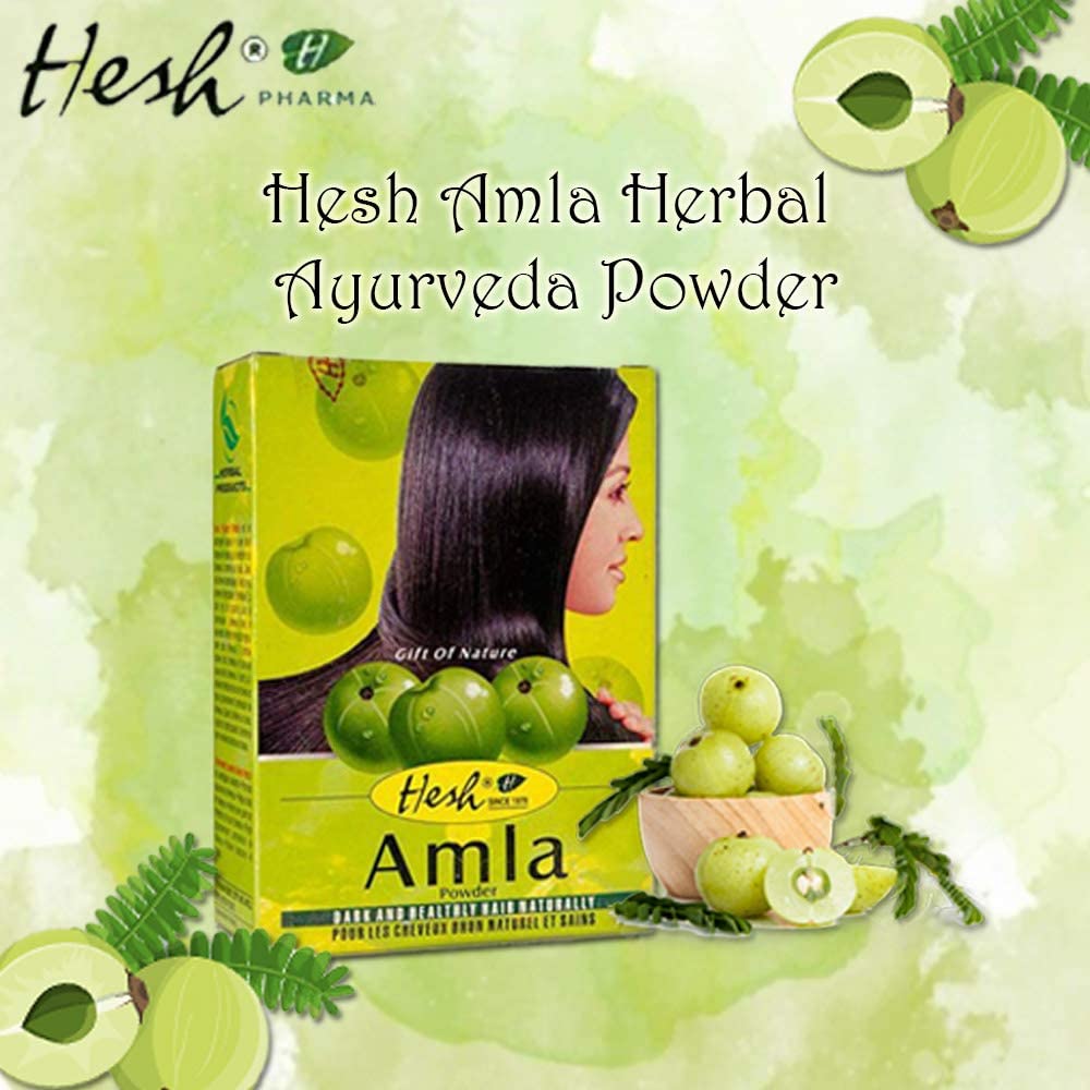 Hesh Herbal Amla Dark & Healthy Hair Naturally - 100 gms hesg by hesg