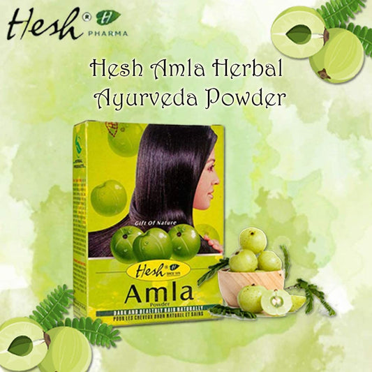 Hesh Herbal Amla Dark & Healthy Hair Naturally - 100 gms hesg by hesg
