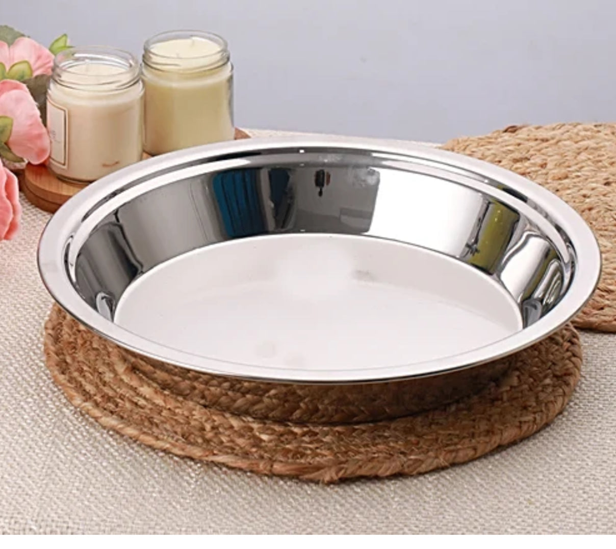 Riar Parat Stainless Steel Silver Touch – Modern Round Design