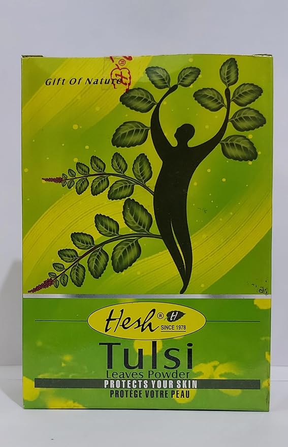 Hesh Tulsi Leaves Powder | Natural Tulsi Powder for Skin Care, Hair Care & Face Pack