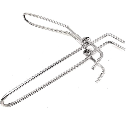 Riar Stainless Steel Wire Tong/Chimta/Doctor pakad/pakad/sansi, 23 CM