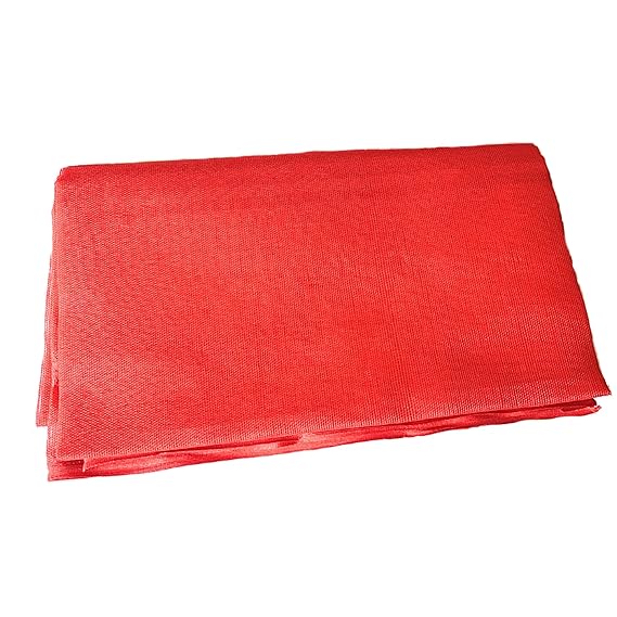 Premium Red Cotton Puja Cloth | पूजा आसन कपड़ा for Mandir, Religious Rituals & Spiritual Use - 1 Meter