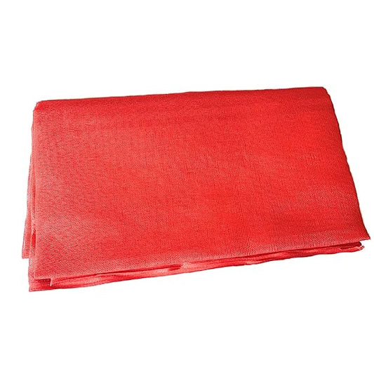 Premium Red Cotton Puja Cloth | पूजा आसन कपड़ा for Mandir, Religious Rituals & Spiritual Use - 1 Meter
