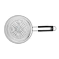 Riar Aluminium Frypan with Induction Base & Steel Polish - 18.5 cm, Silver Finish, with Steel Wire Handle