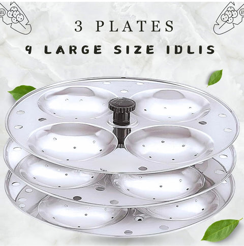 Riar Stainless Steel Mini Idly Stand – 15X4, Durable & Compact