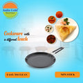 Dosa Tawa Hard Anodised - Black, Modern Round Design, 26 cm by india gold
