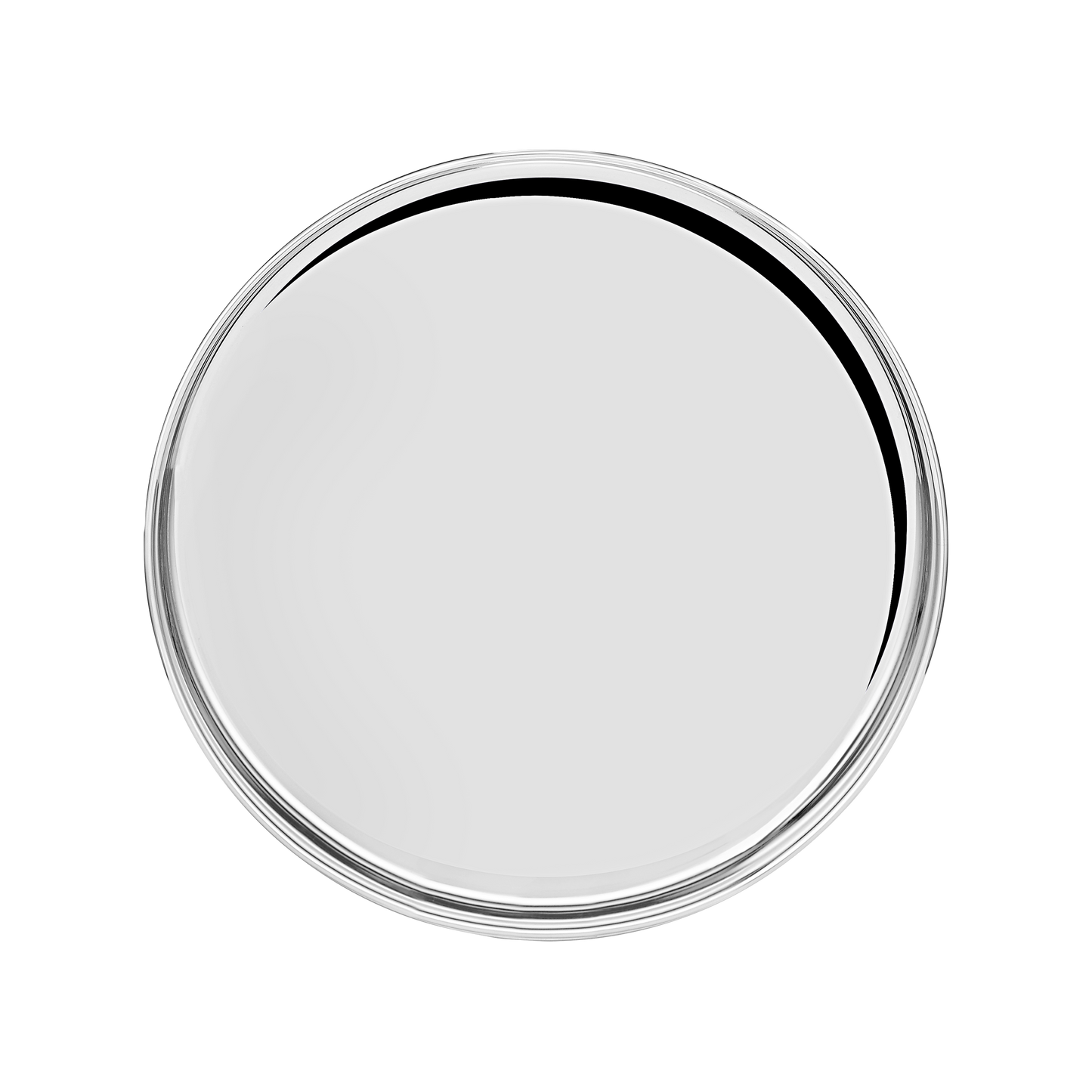 Riar Stainles Steel Khomcha Chapti BDN Plain Dinner Plate - 26 cm, Silver Finish