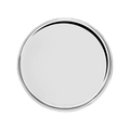 Riar Stainles Steel Khomcha Chapti BDN Plain Dinner Plate - 26 cm, Silver Finish