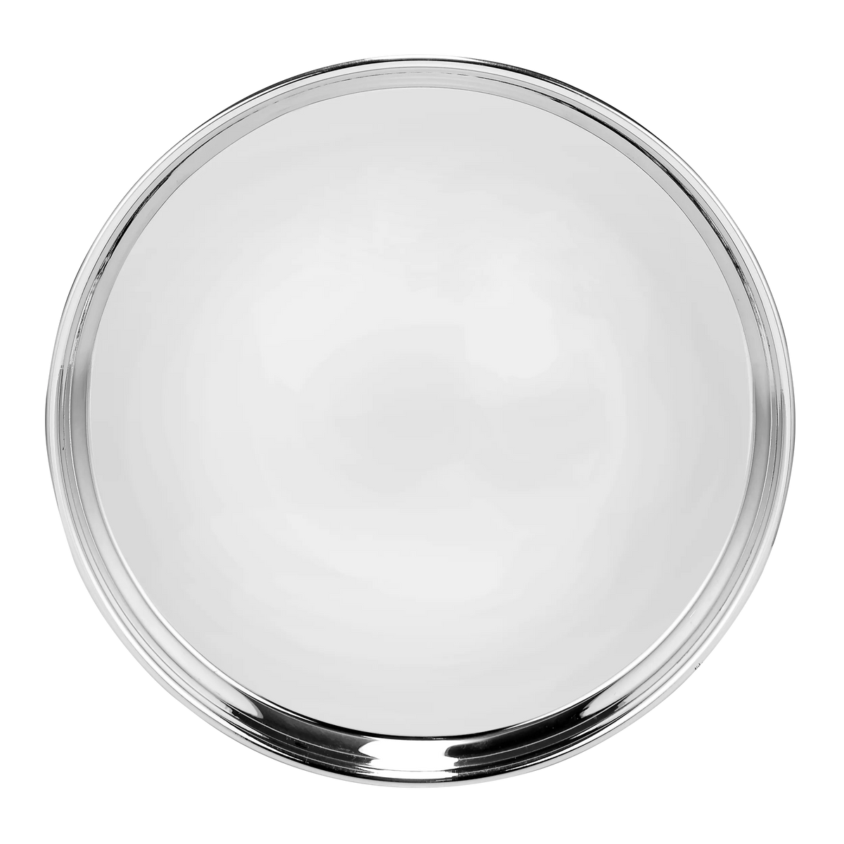 Riar Stainless Steel Khomcha Sada Dinner Plate - Modern Round Design, 26 cm
