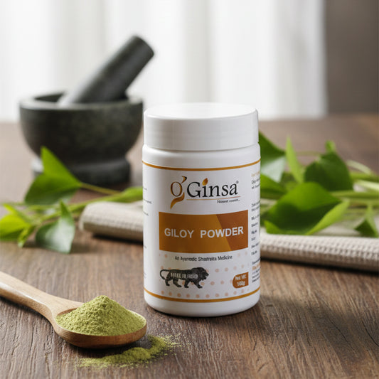 Ginsa Giloy Powder 100g | Pure Ayurvedic Giloy Powder for Immunity, Detox & Wellness