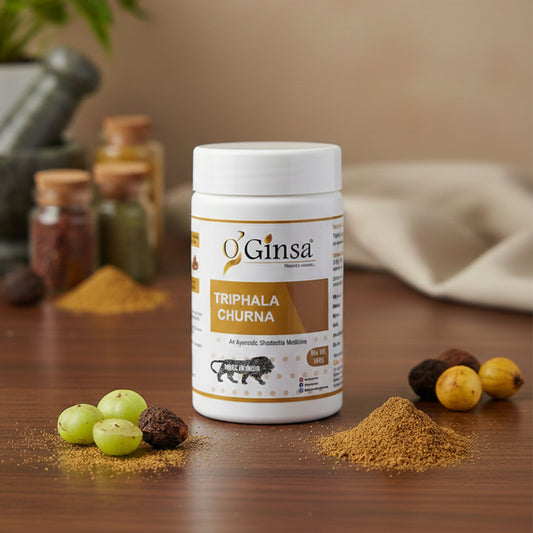 Ginsa Triphala Churna 100g | Pure Ayurvedic Triphala Powder for Digestion, Detox & Wellness