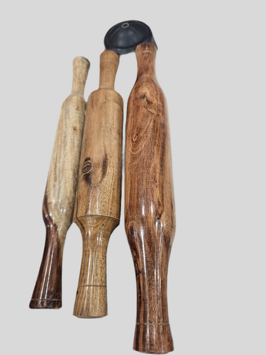 Riar Wooden Belan with Wood Polish - Modern Style, 12-Inch