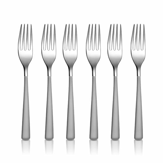 Riar Stainless Steel Baby Fork – Elegant Silver Design 12 pic set
