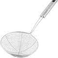 Riar Stainless Steel Jhara,Zara chinese Deep Fry Strainer PuriSkimmer Strainer - 14 Cm