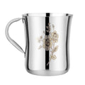 Riar Stainless Steel Tea Coffee Cup Printed Floral Design,Hot Cold Coffee Cup 200 ML