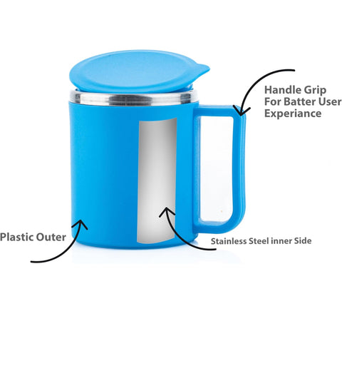 Uniq Steel Plastic Cup  Mood Up 6 pic set