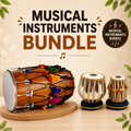 Musical Instruments Bundle - Traditional Indian Percussion Set