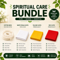 Spiritual Care Bundle - Essential Pooja Cloth & Cotton Wick Collection