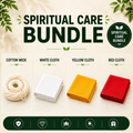 Spiritual Care Bundle - Essential Pooja Cloth & Cotton Wick Collection