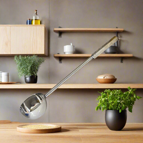 Riar Stainless Steel Tea Katori with pipe handle– Classic & Functional