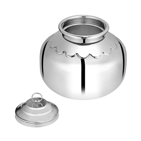 Chakmak Stainless Steel Kanha Matki – Small, Durable & Elegant