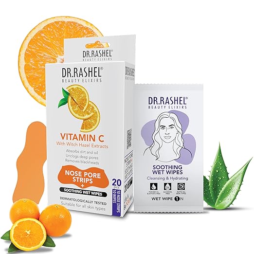 Dr. Rashel Vitamin C Nose Strips – Blackhead Removal & Deep Cleansing