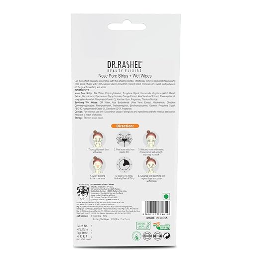 Dr. Rashel Vitamin C Nose Strips – Blackhead Removal & Deep Cleansing