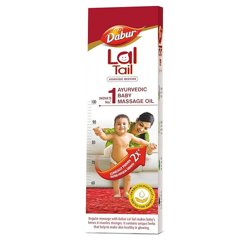 Dabur Lal Tail – Ayurvedic Baby Massage Oil for Bone, Muscle & Skin Health 200ml