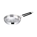 Riar Aluminium Frypan with Induction Base & Steel Polish - 18.5 cm, Silver Finish, with Steel Wire Handle