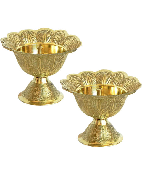 Riar Brass Devdash Jyot – Traditional Pooja Oil Lamp
