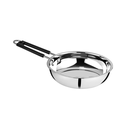 Riar Stainless Steel Frypan Induction Base Steel Wire Handle