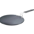 India Gold Aluminium Roti Tawa Hard Anodised - Black, Modern Round Design, 25.5 cm