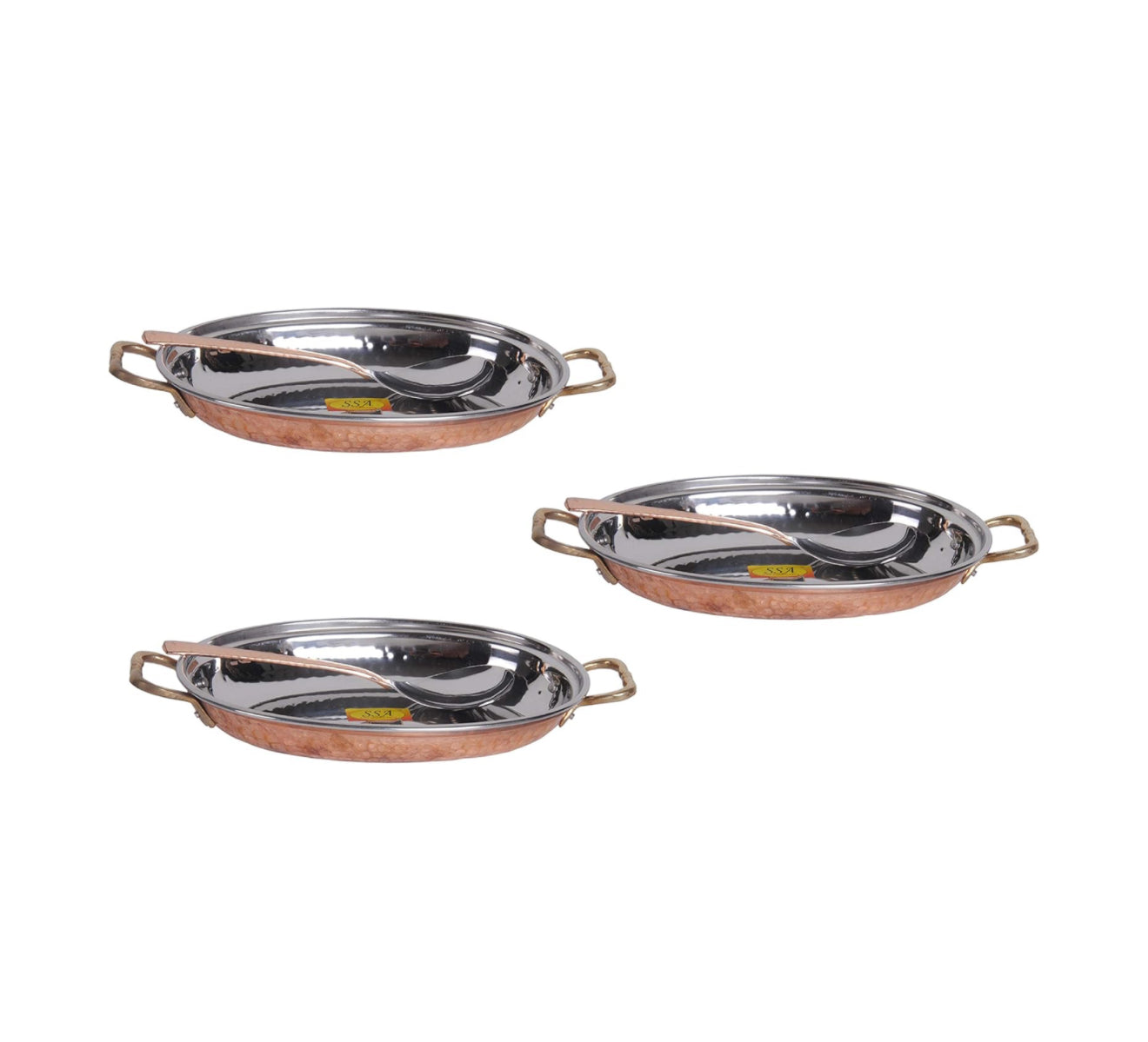 Riar Serving Oval Dish Copper Steel – Stylish & Functional